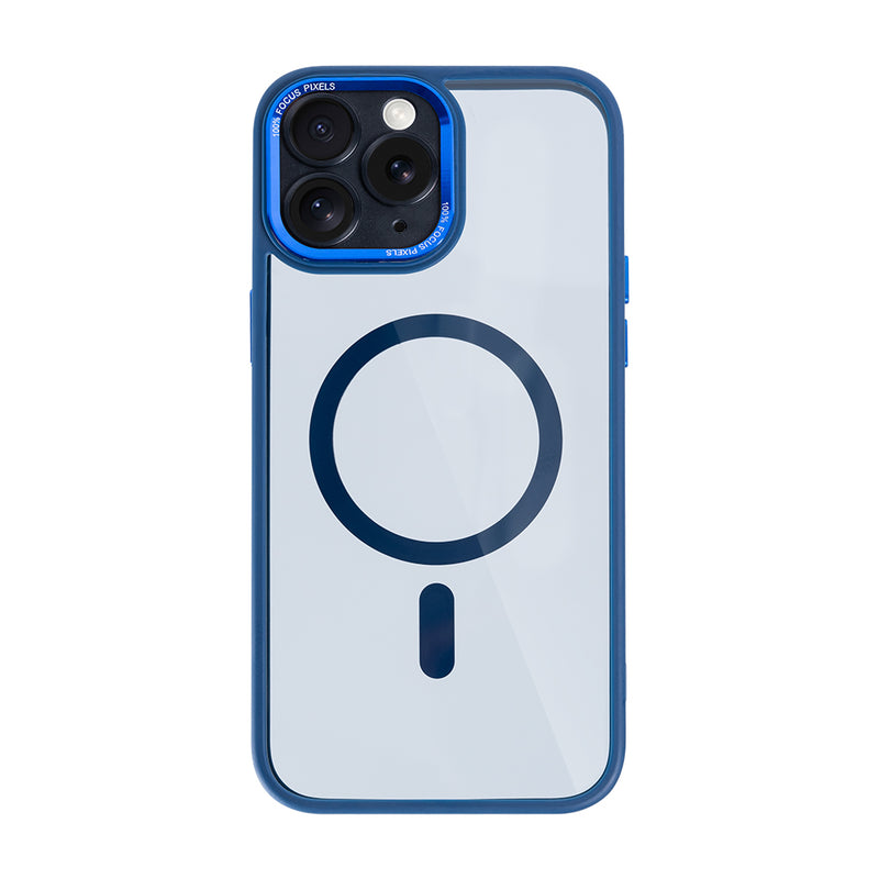 Rixus Classic 04 Case With MagSafe Compatible For Apple iPhone 11 Pro Dark Blue