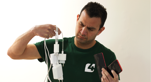 UTILIZAR O CARREGADOR CORRECTO PARA UM CARREGAMENTO MAIS RÁPIDO E ÁGIL