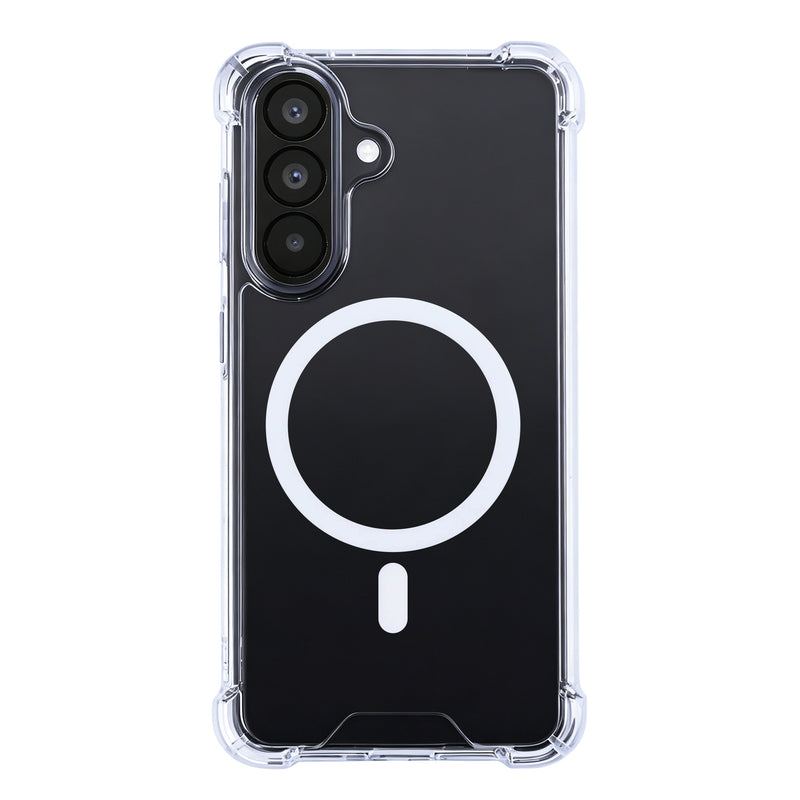 Rixus Anti-Burst Case With MagSafe Compatible For Samsung Galaxy A57 Transparent