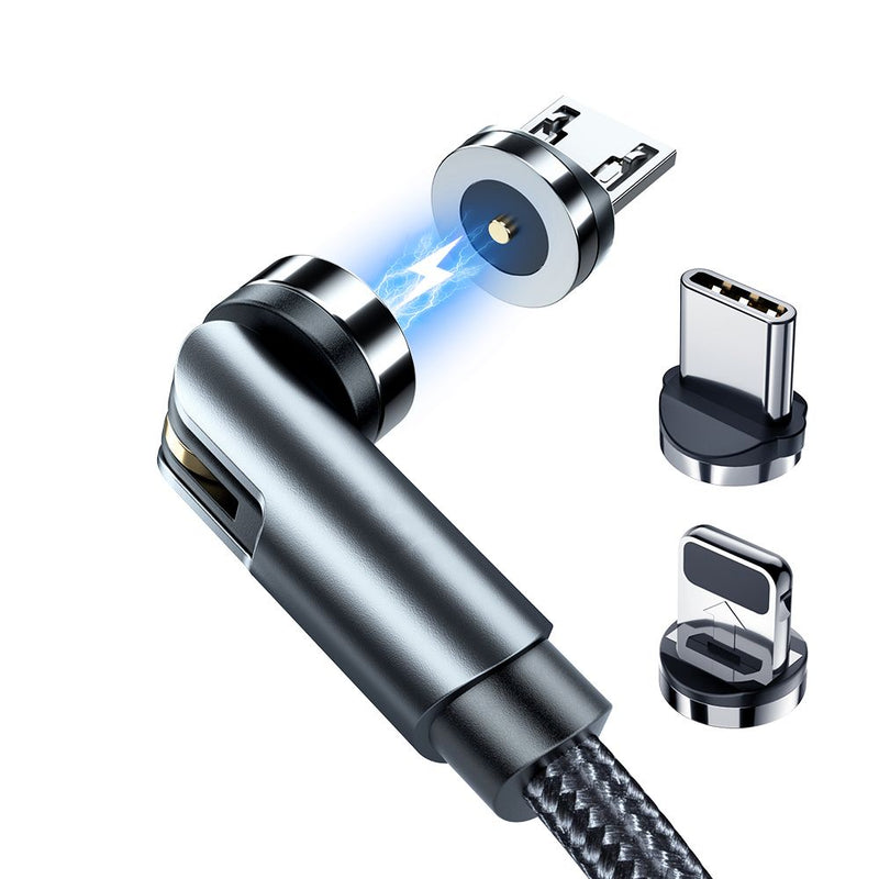 Rixus RXU48 Magnetisches Kabel 3 in 1 Schwarz