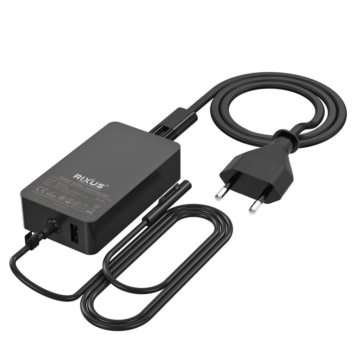 Rixus RXLC40 Microsoft Surface Ladegerät 65W
