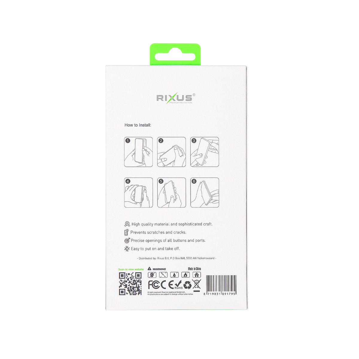 Rixus Classic 02 Tasche mit MagSafe For Apple iPhone 15 Plus Grün