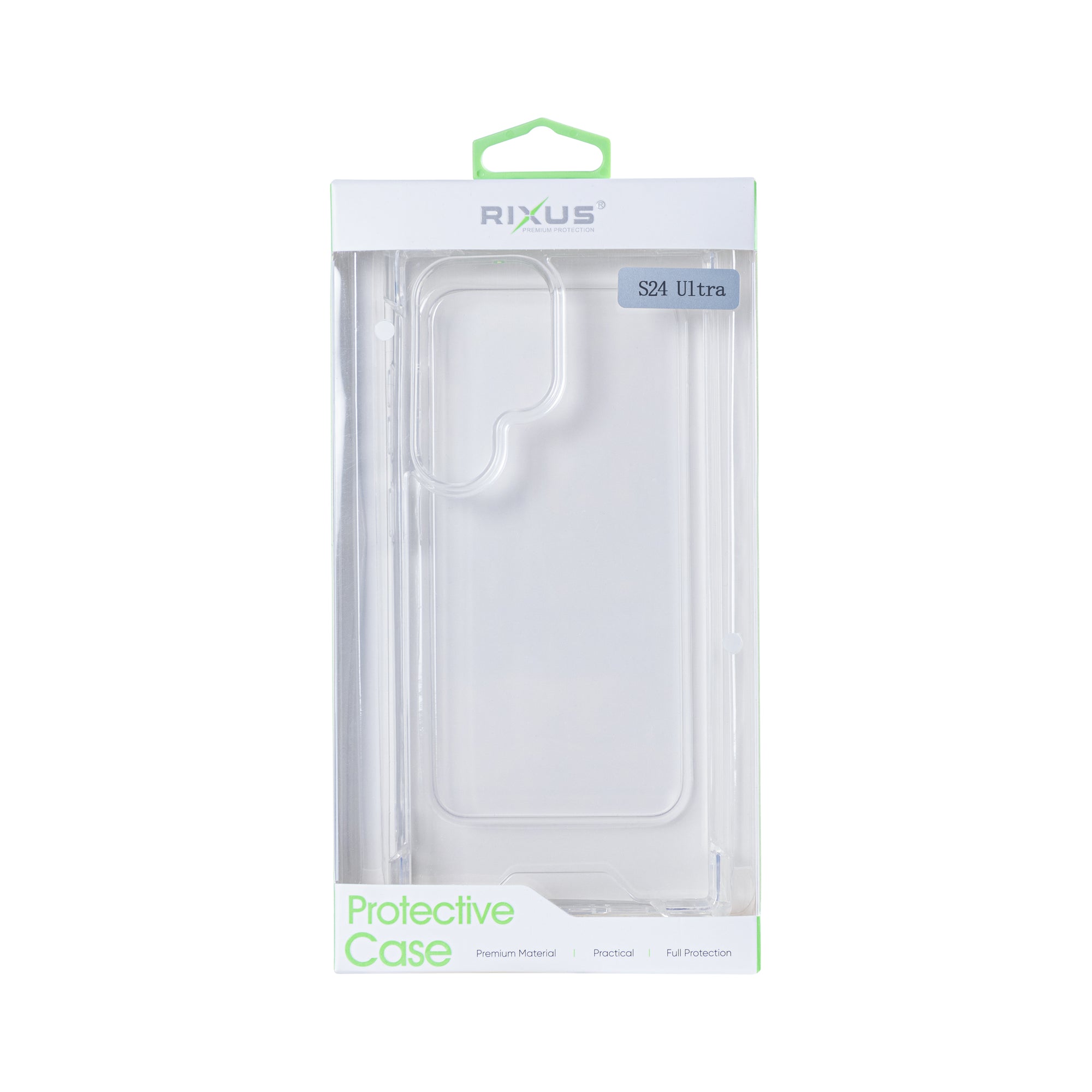 Rixus Anti-Burst Gehäuse für Samsung Galaxy S24 Ultra 5G Transparent