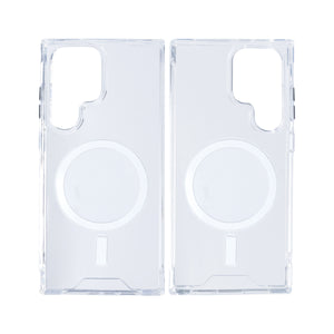 Rixus Anti Schock Gehäuse TPU mit MagSafe für Samsung Galaxy S24 Ultra 5G Transparent