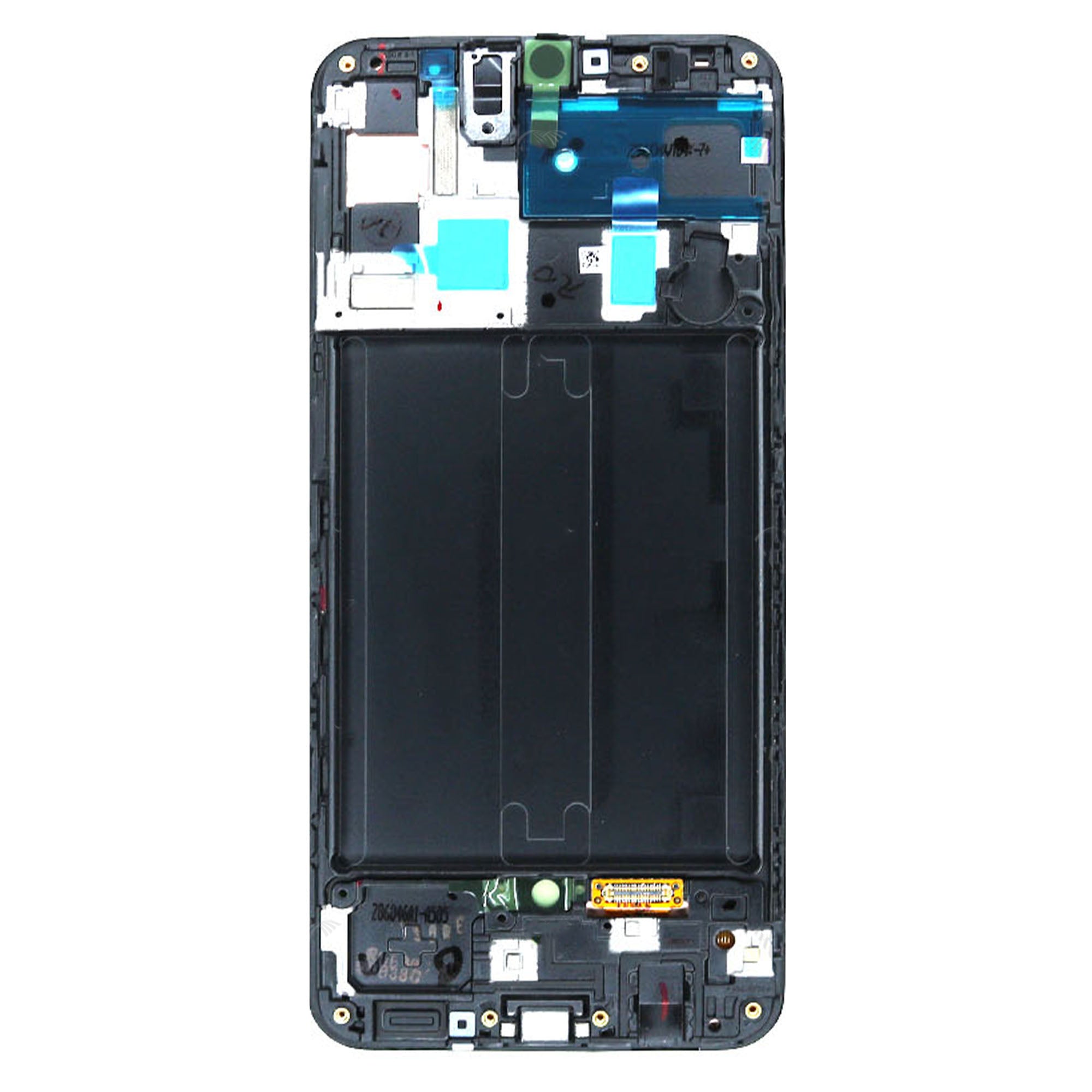 Samsung Galaxy A50 A505F Display und Digitizer mit Rahmen Schwarz Service Pack