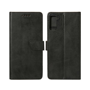 Rixus Bücherregal für Samsung Galaxy S21 5G Schwarz