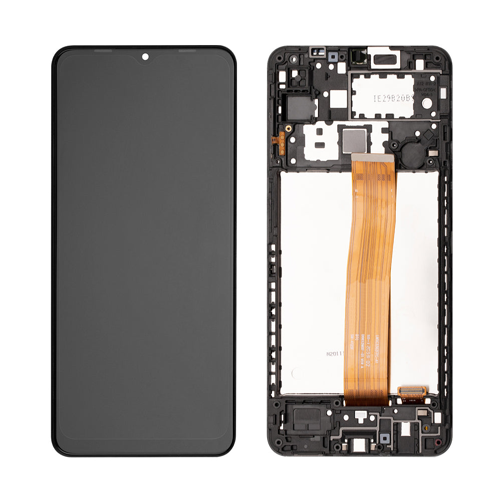 Samsung Galaxy A12 A125F Display und Digitizer mit Rahmen (Flex DTC, CDOT) Service Pack