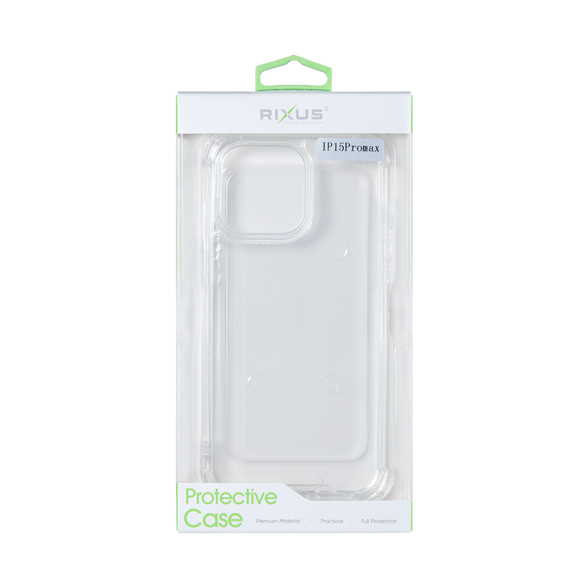 Rixus Anti-Burst Tasche For Apple iPhone 15 Pro Max Transparent