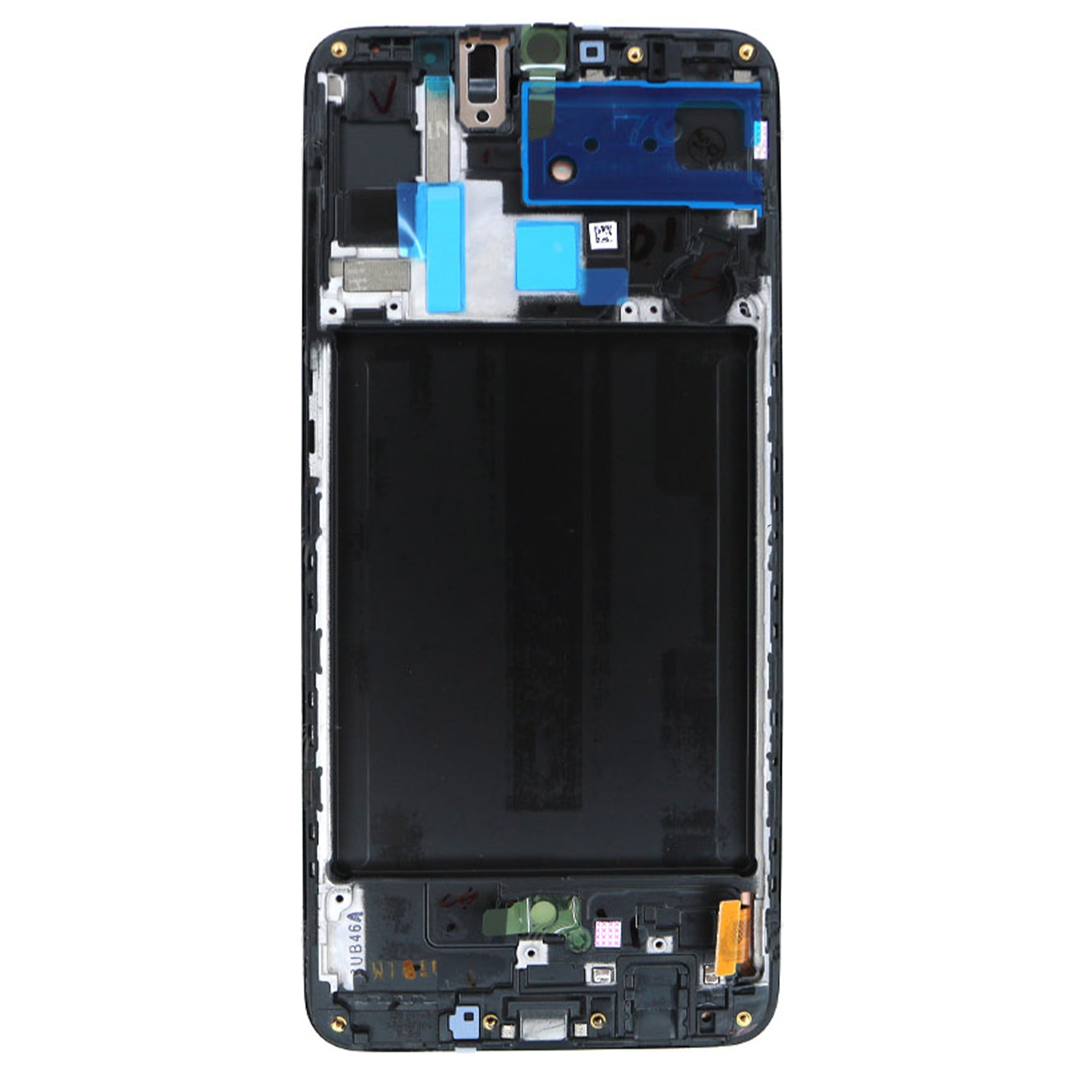 Samsung Galaxy A70 A705F Display und Digitizer mit Rahmen Schwarz Service Pack