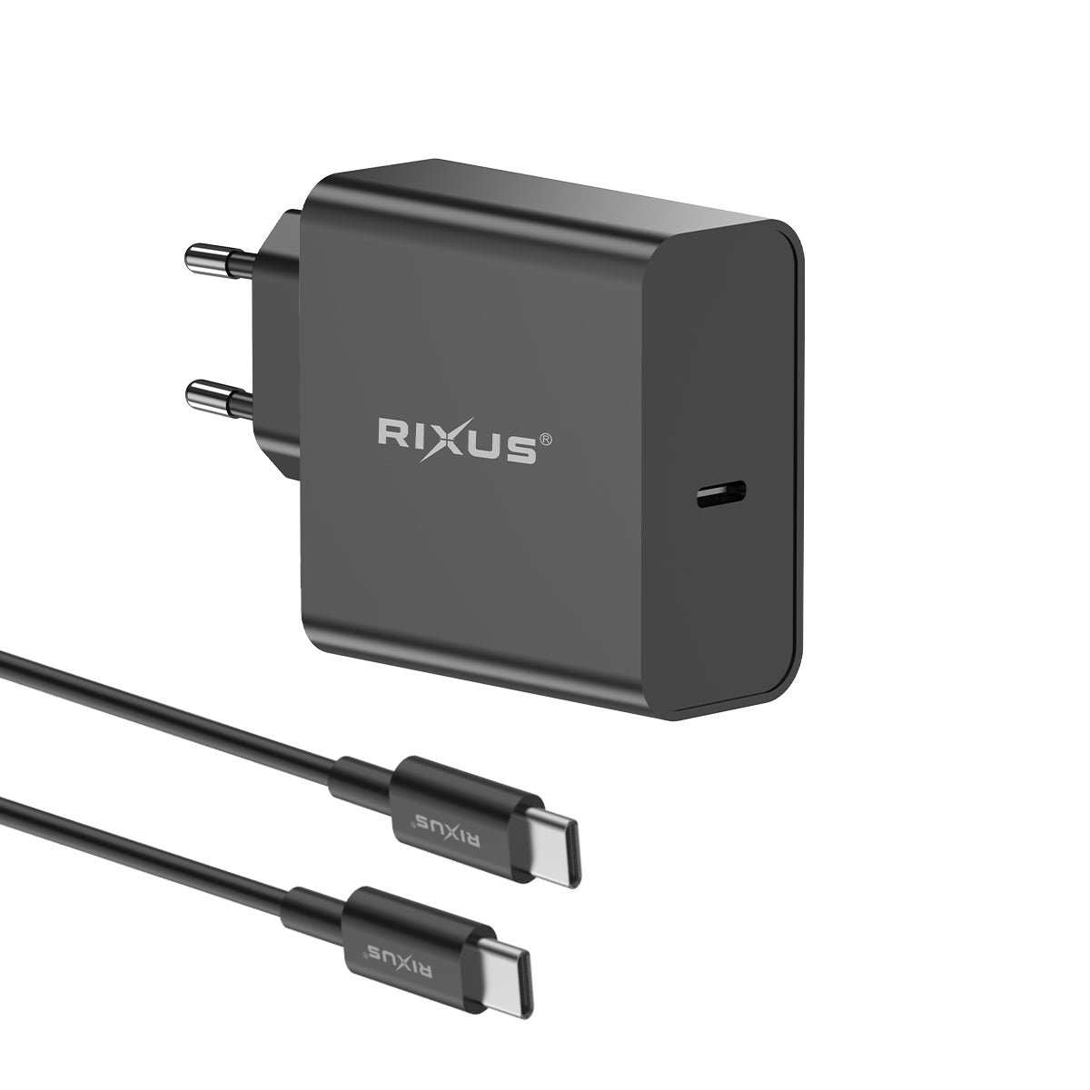 Rixus RXLC24 Universal USB-C Ladegerät Schwarz