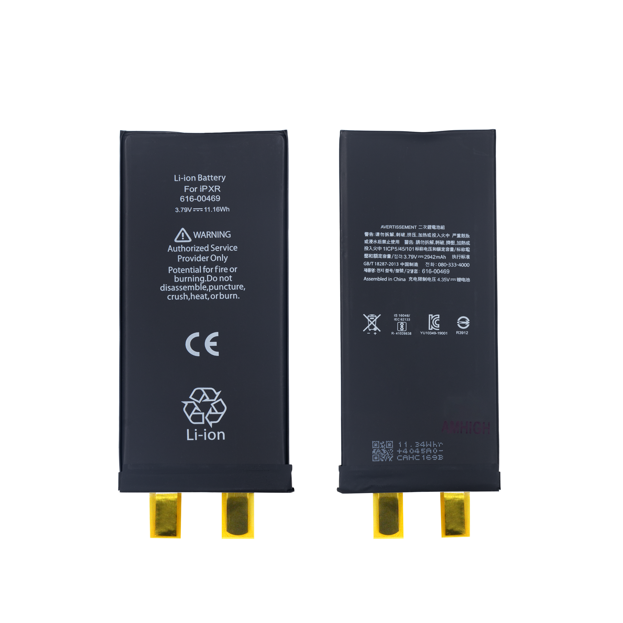 For Apple XR Akku (Punktschweißen erforderlich) Ohne BMS/IC OEM