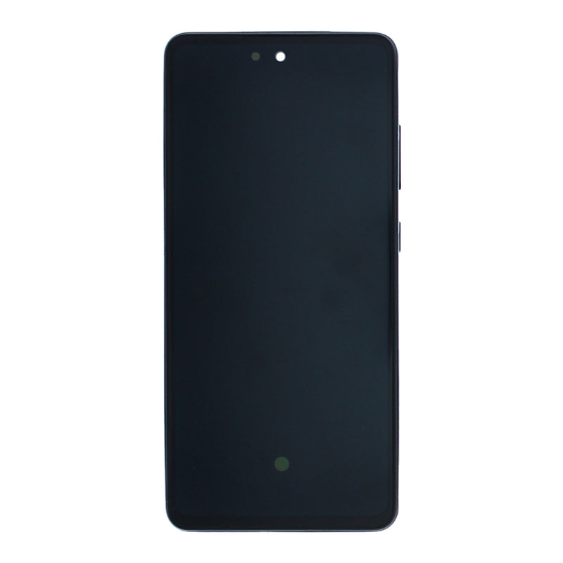 Samsung Galaxy A52s 5G A528B Display und Digitizer mit Rahmen Awesome Black Service Pack