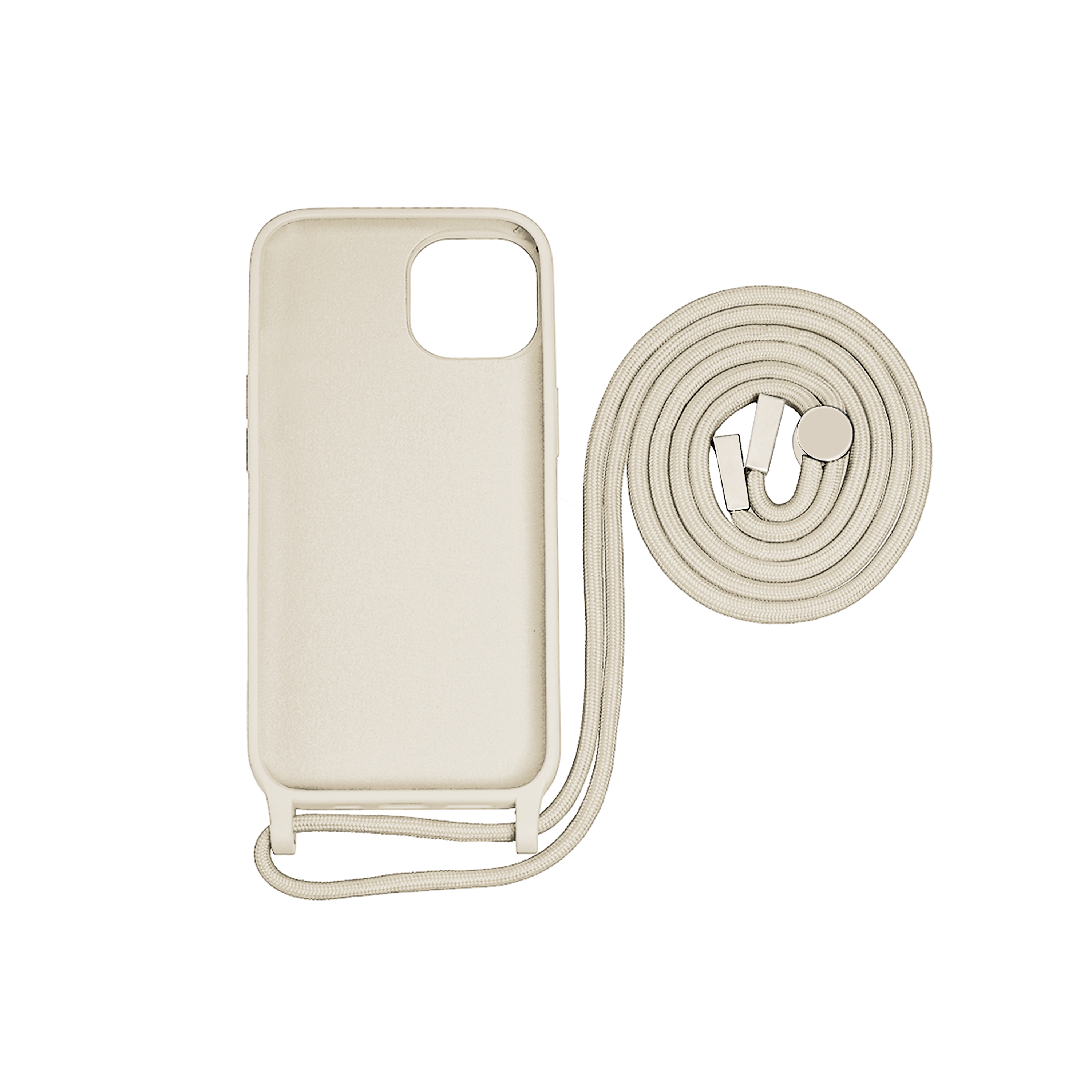 Rixus TPU Halskette Cord Abdeckung For Apple iPhone 15 Gold
