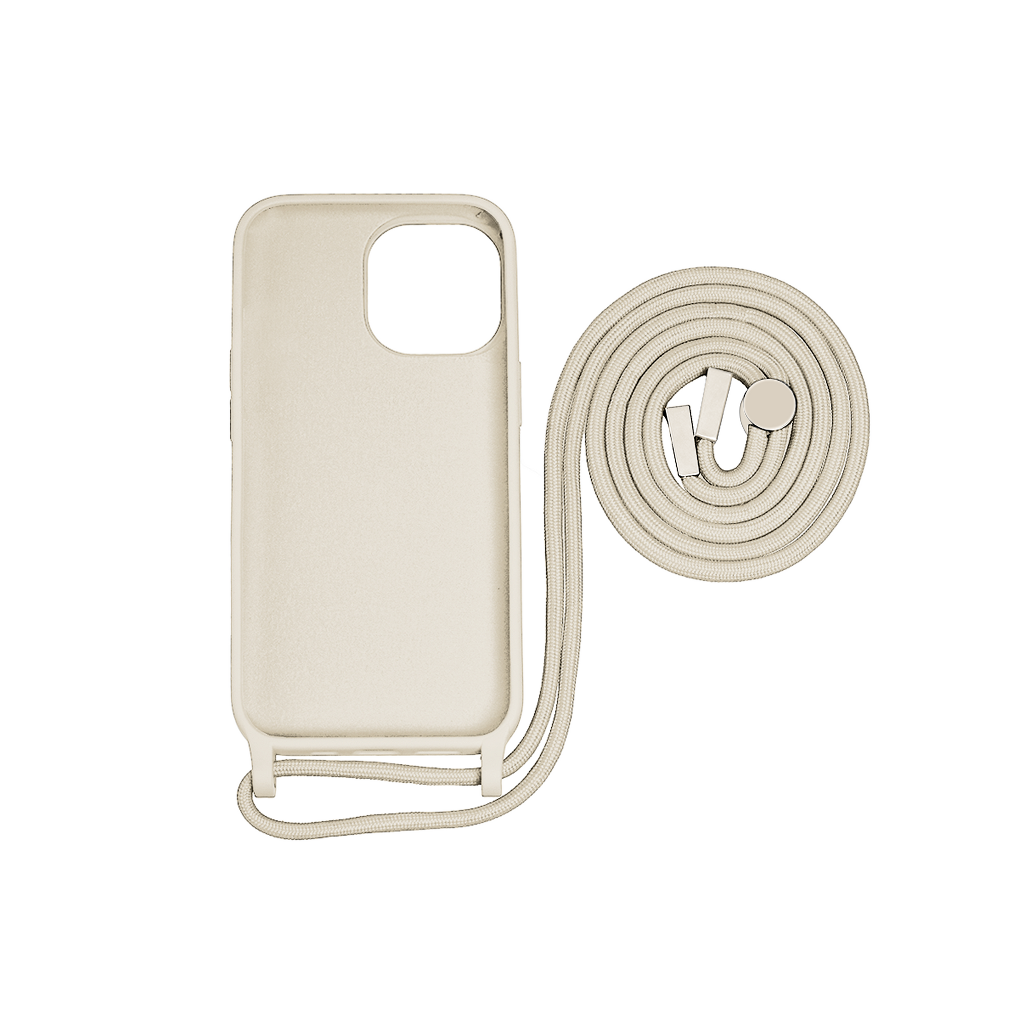 Rixus TPU Halskette Cord Abdeckung For Apple iPhone 15 Pro Max Gold