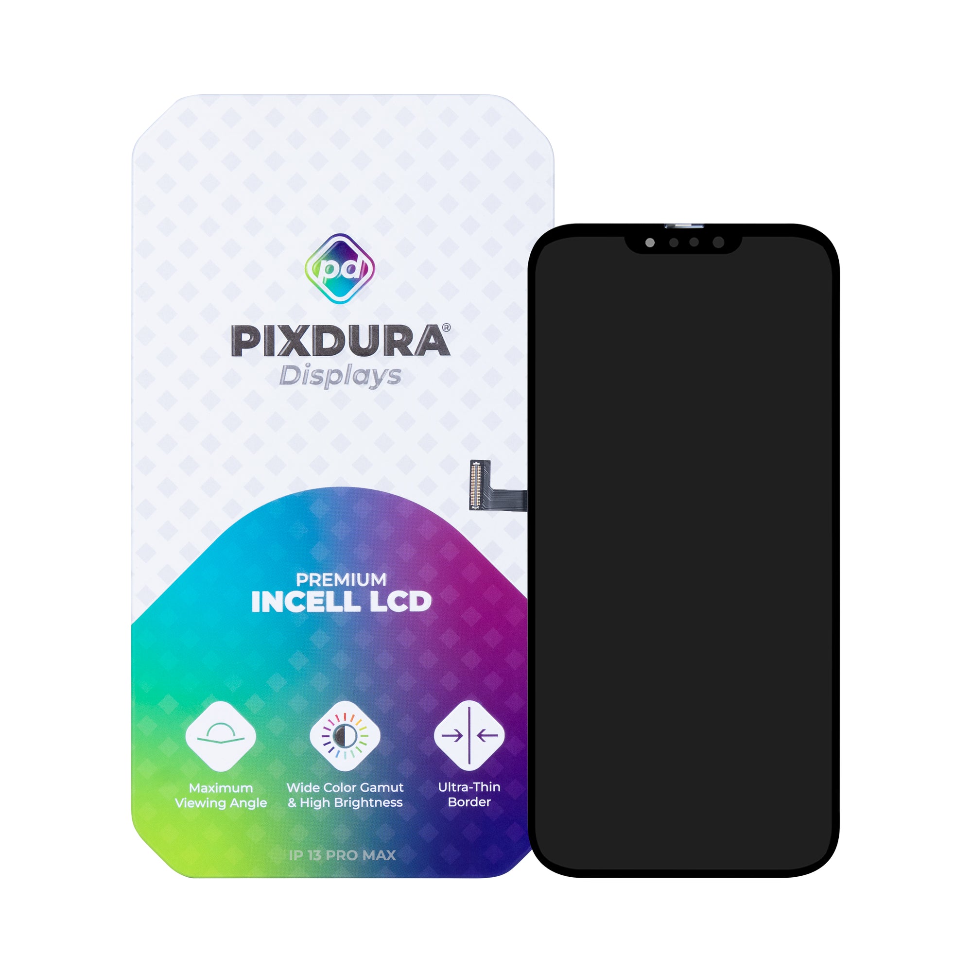 PIXDURA For Apple iPhone 13 Pro Max Display And Digitizer In-Cell Premium (IC Removable) (120Hz)