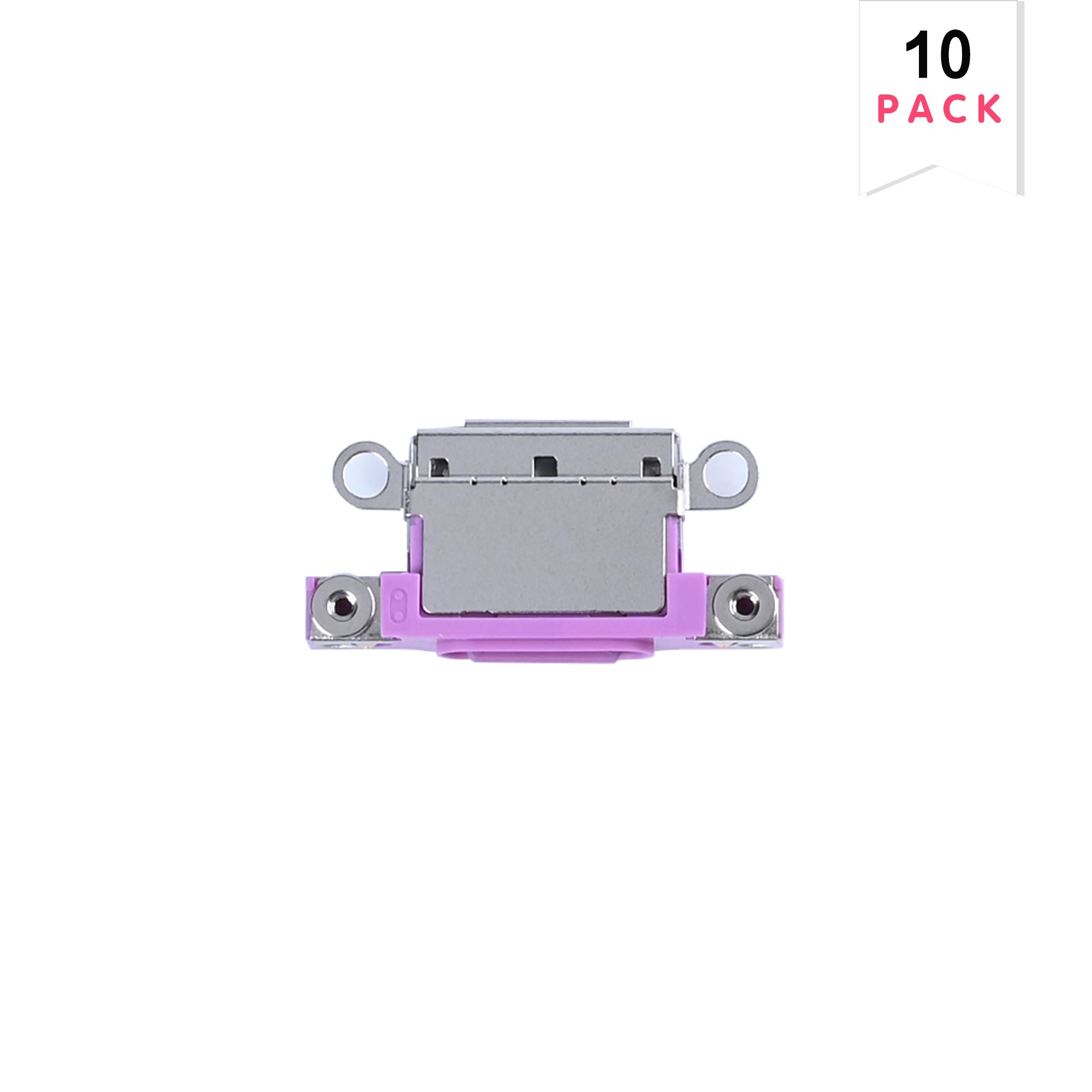 For Apple iPhone 16, 16 Plus System-Ladeanschluss Rosa (10 Stück)
