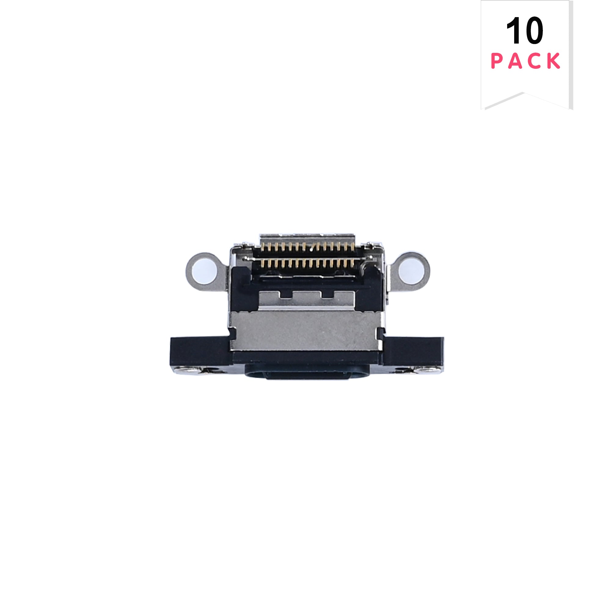 For Apple iPhone 16, 16 Plus System-Ladeanschluss Schwarz (10 Stk.)