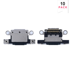 For Apple iPhone 16, 16 Plus System-Ladeanschluss Schwarz (10 Stk.)