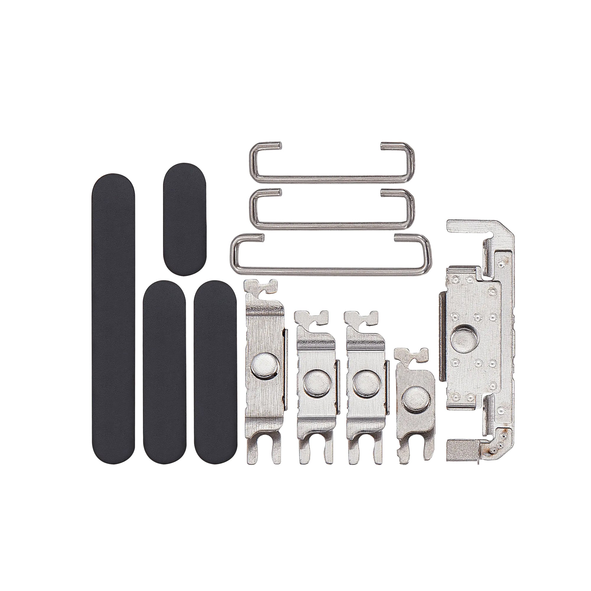 Für iPhone 16 Pro, 16 Pro Max Seitentasten-Set (4 Stück) Schwarz Titan