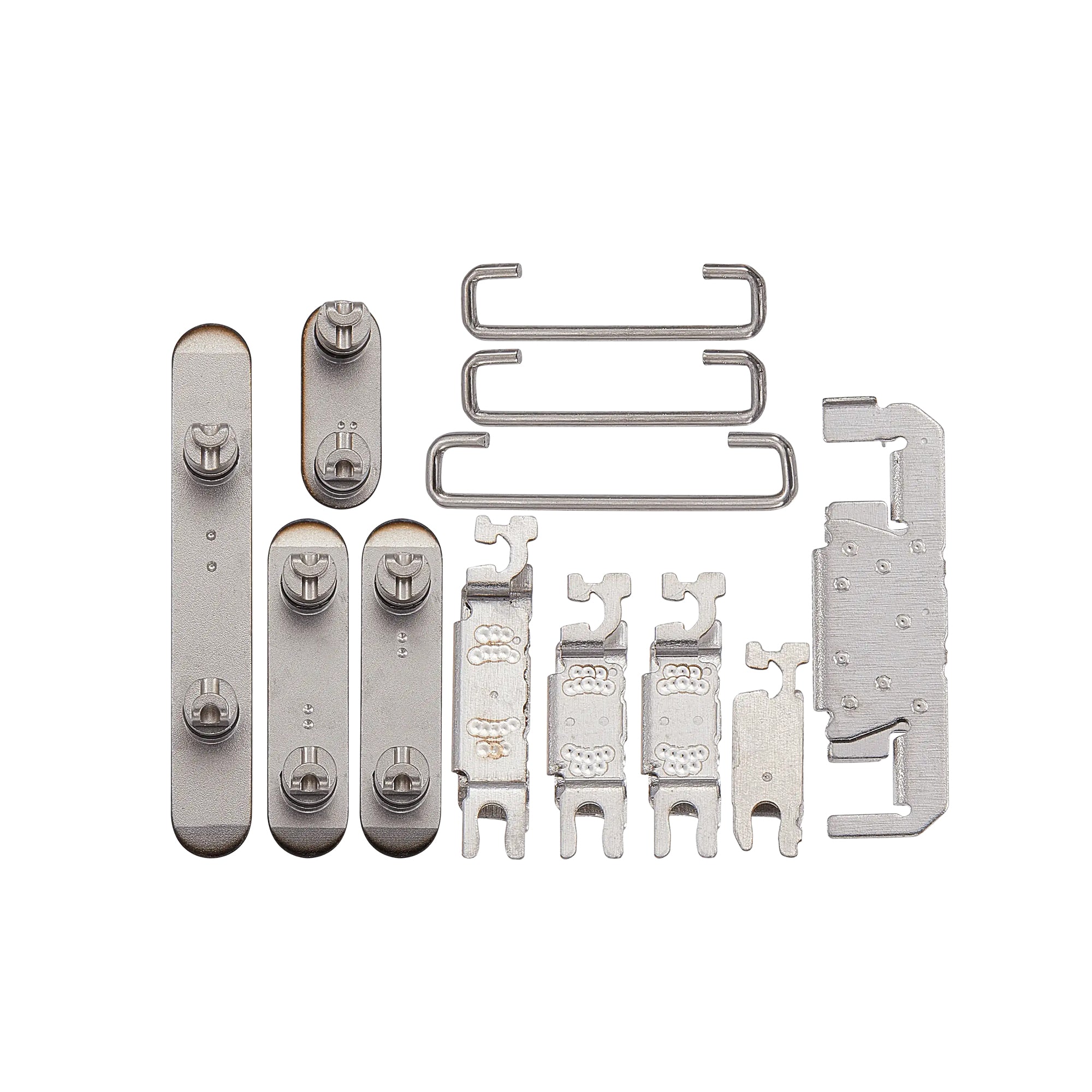 Für iPhone 16 Pro, 16 Pro Max Seitentasten-Set (4 Stück) Schwarz Titan