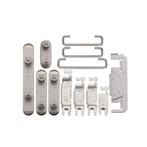 Für iPhone 16 Pro, 16 Pro Max Seitentasten-Set (4 Stück) Schwarz Titan