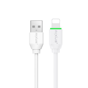 Rixus RXUC13AL Charging Cable USB-A To Lightning Connector 30cm White
