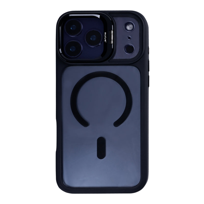 Rixus Classic 03 Case With MagSafe Compatible For Apple iPhone 17 Pro Max Black