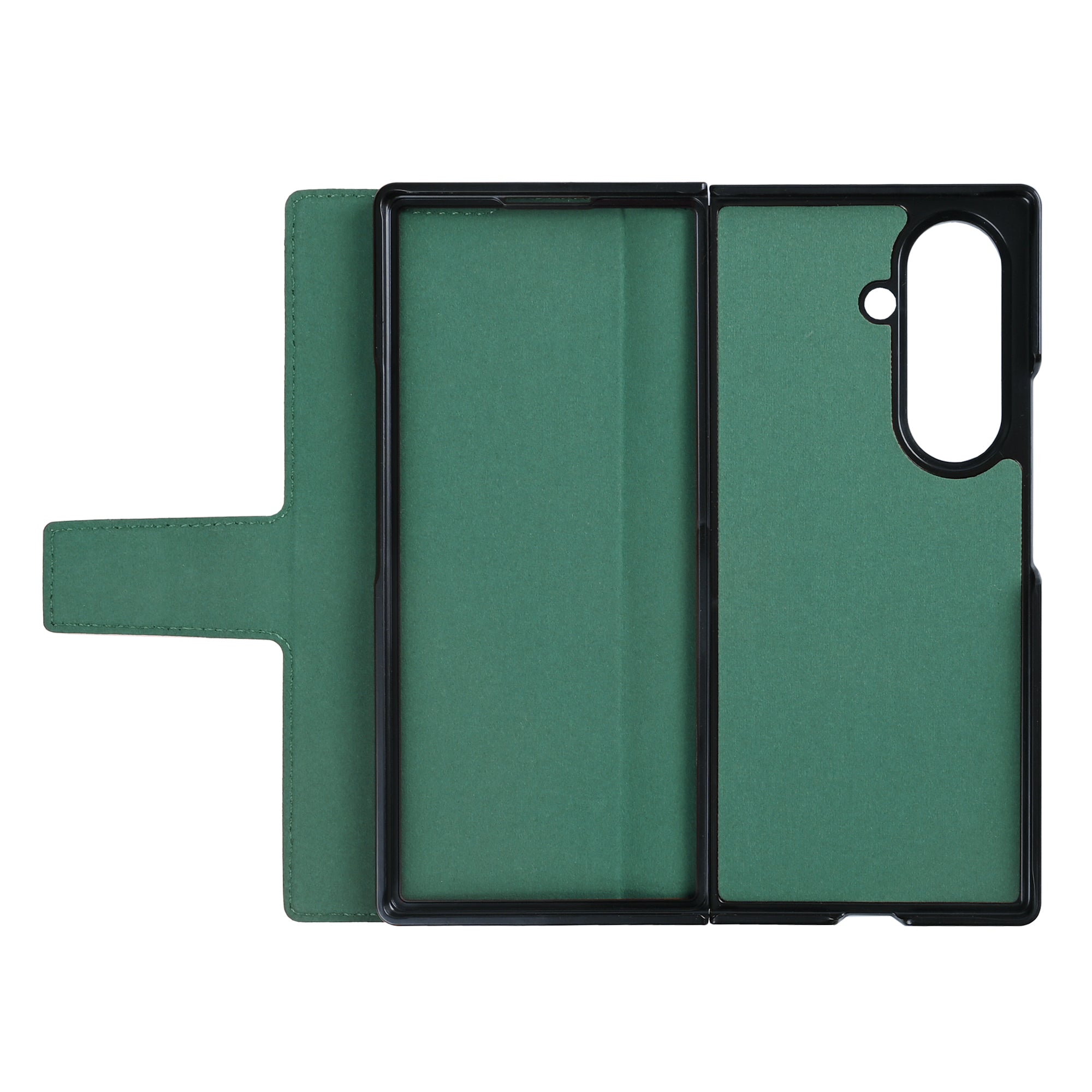 Rixus Wallet Case mit Stifthalter für Samsung Galaxy Z Fold 7 Grün