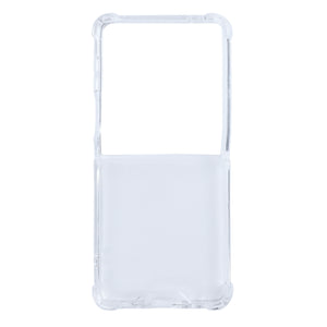 Rixus Anti-Burst Tasche für Samsung Galaxy Z Flip 7 Transparent