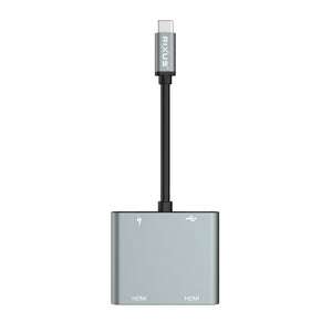 Rixus RXHU20 4-in-1-HDMI-Splitter Space Gray