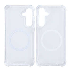 Rixus Anti-Burst Gehäuse mit MagSafe für Samsung Galaxy S25 FE Transparent