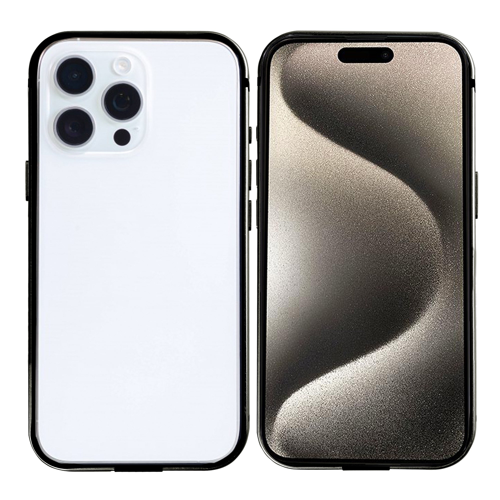 Rixus Crash Guard Case For Apple iPhone 15 Pro Natural Titanium