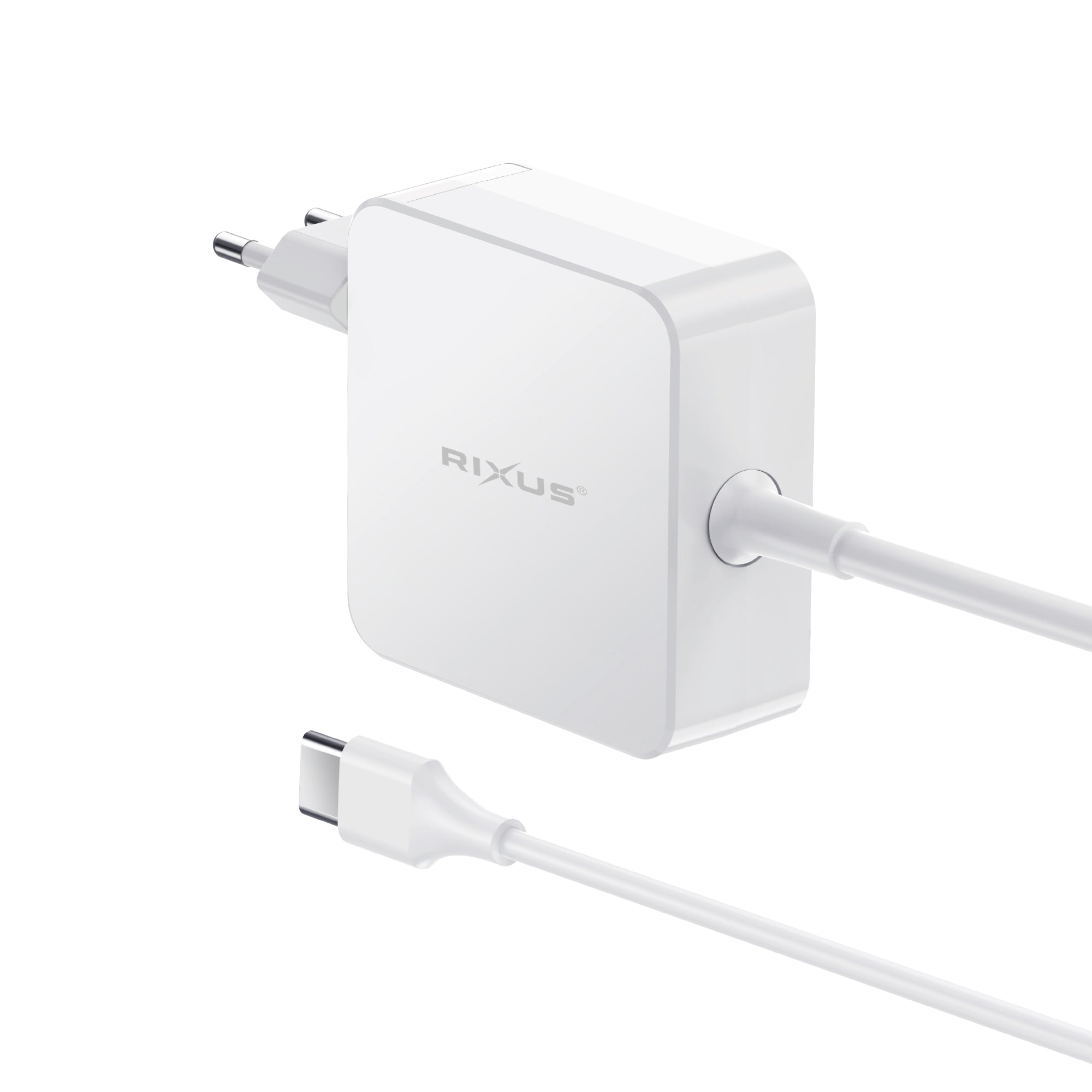 Rixus RXLC93 Universal-Laptop-Ladegerät 100 W, 8 Anschlüsse, weiß