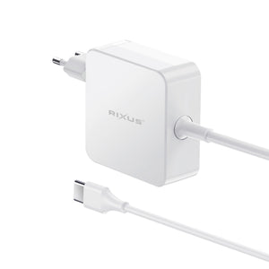 Rixus RXLC93 Universal-Laptop-Ladegerät 100 W, 8 Anschlüsse, weiß