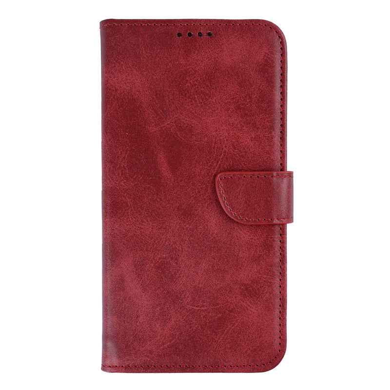 Rixus Bücherregal für Xiaomi 17 Pro Dunkelrot