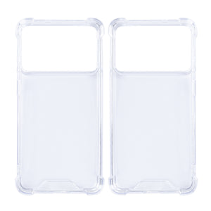 Rixus Anti-Burst Gehäuse für Samsung Galaxy S26 Edge Transparent