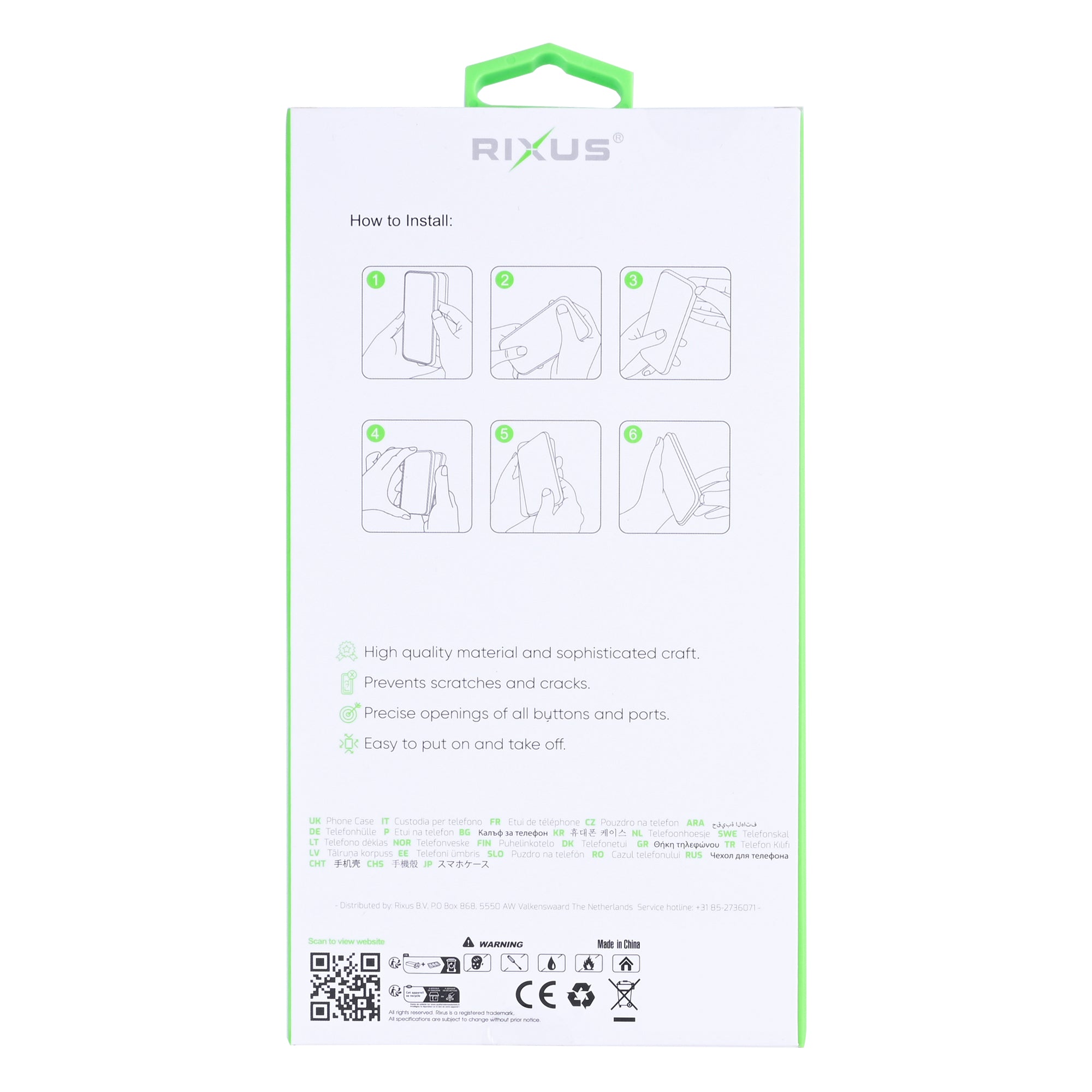 Rixus Anti-Burst Gehäuse für Samsung Galaxy S26 Edge Transparent