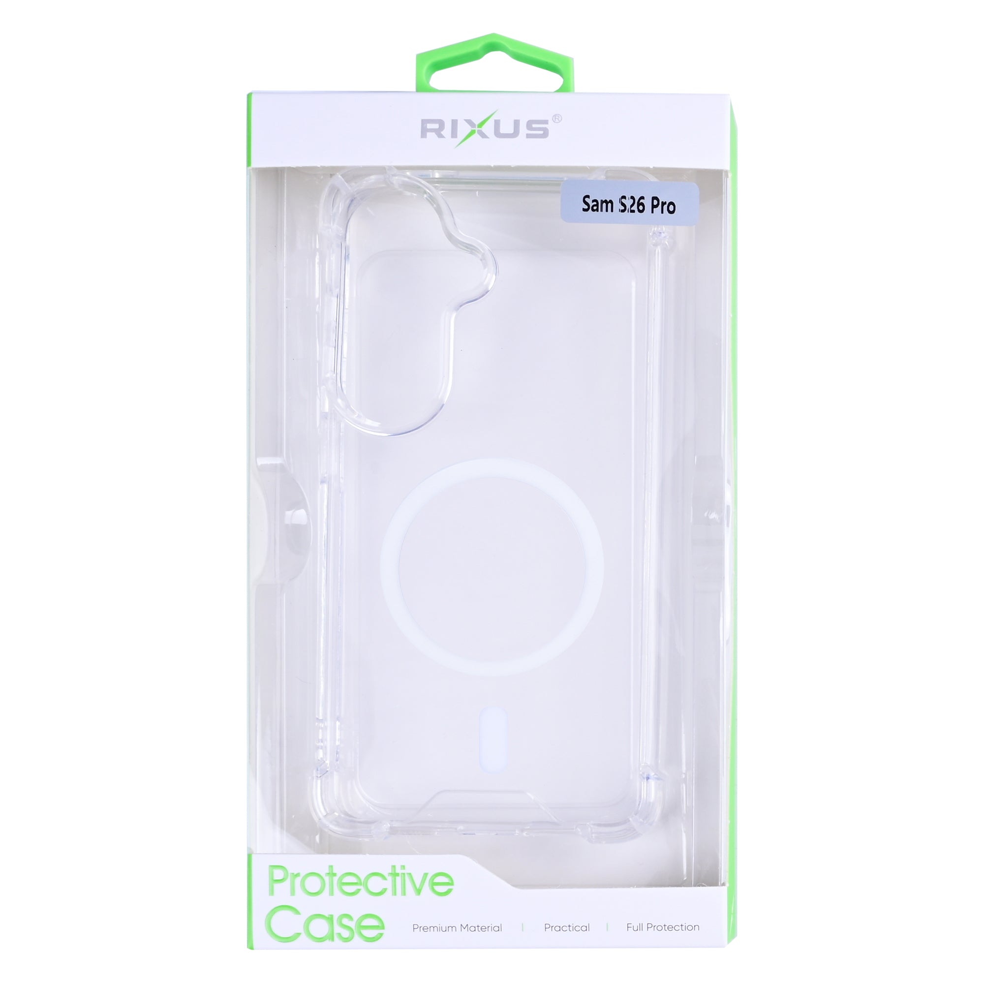 Rixus Anti-Burst Gehäuse mit MagSafe für Samsung Galaxy S26 Transparent