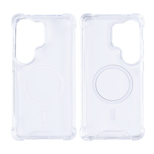 Rixus Anti-Burst Gehäuse mit MagSafe für Samsung Galaxy S26 Ultra Transparent