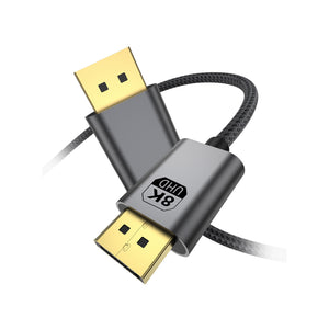 Rixus RXDP12 Display Port Cable 8K 2m Space Grey