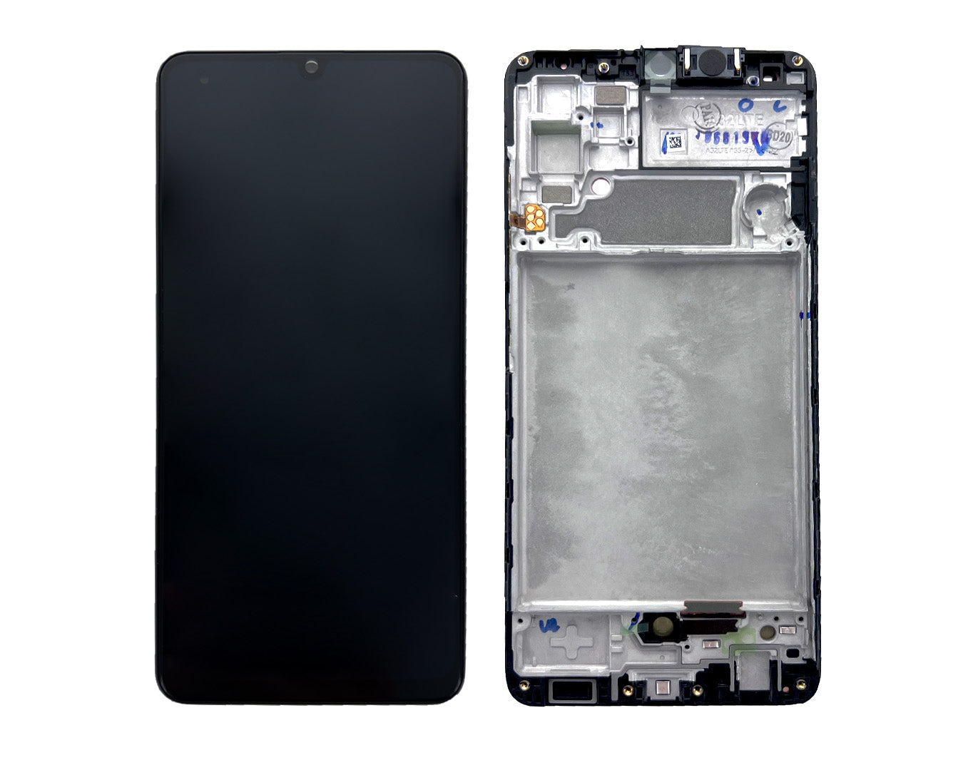 Samsung Galaxy A32 A325F Display und Digitizer mit Rahmen Schwarz Service Pack