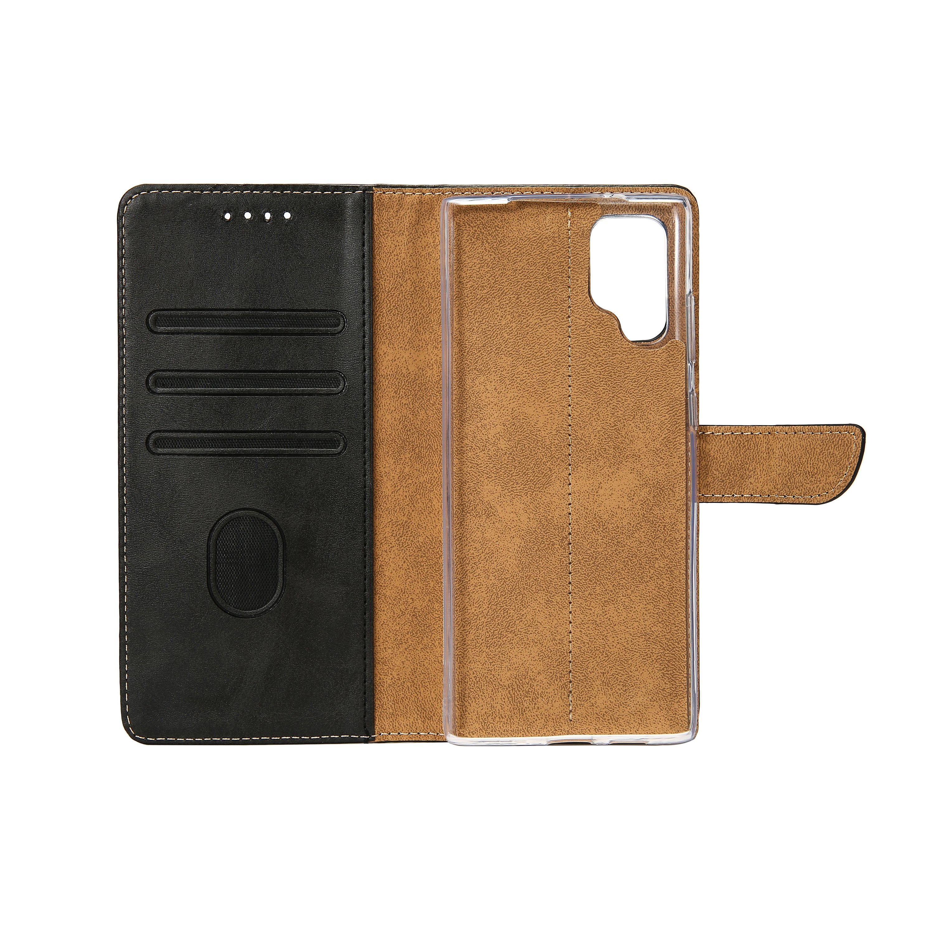 Rixus Bücherregal für Samsung Galaxy S23 Ultra Schwarz