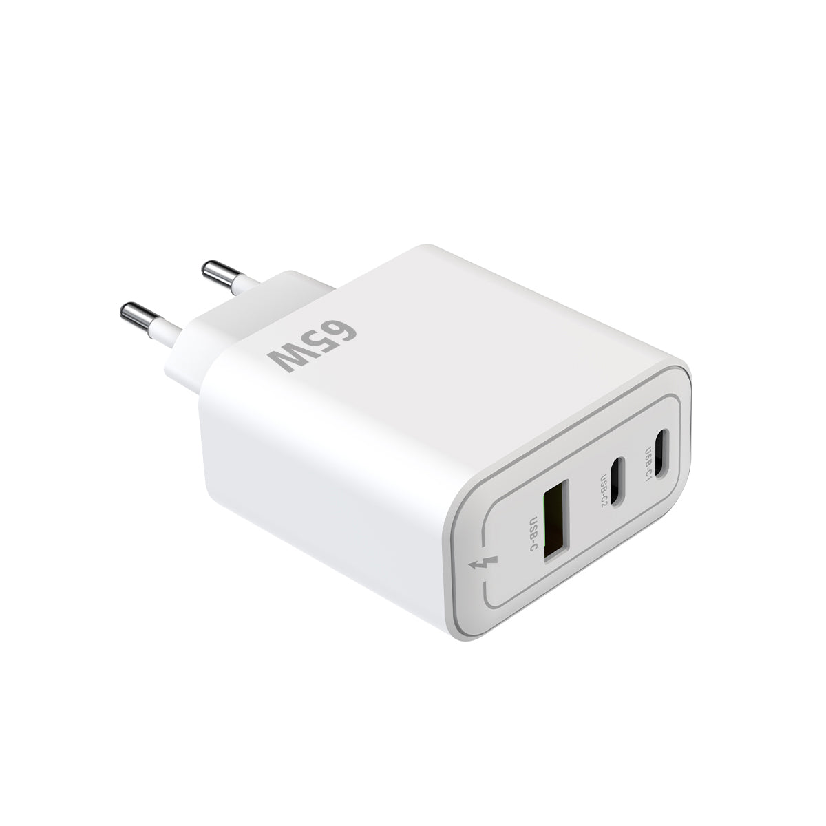 Rixus RXHC67 GaN Multi Port Power Adapter 65W Weiß