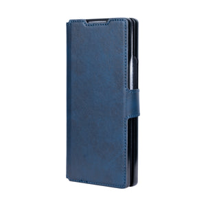 Rixus Wallet Case mit Stifthalter für Samsung Galaxy Z Fold6 Blau