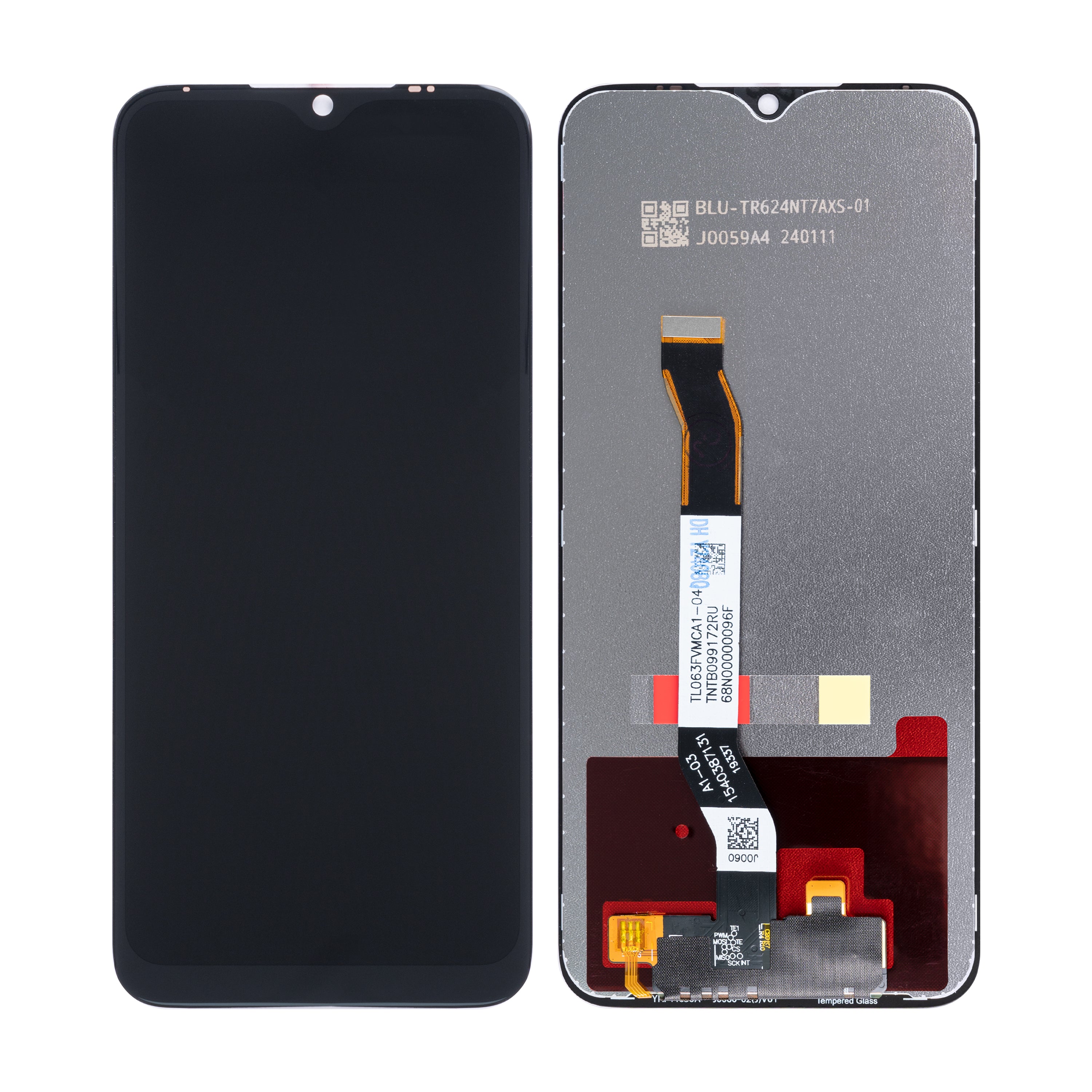Xiaomi Redmi Note 8, Note 8 (2021) Display und Digitizer ohne Rahmen schwarz OEM