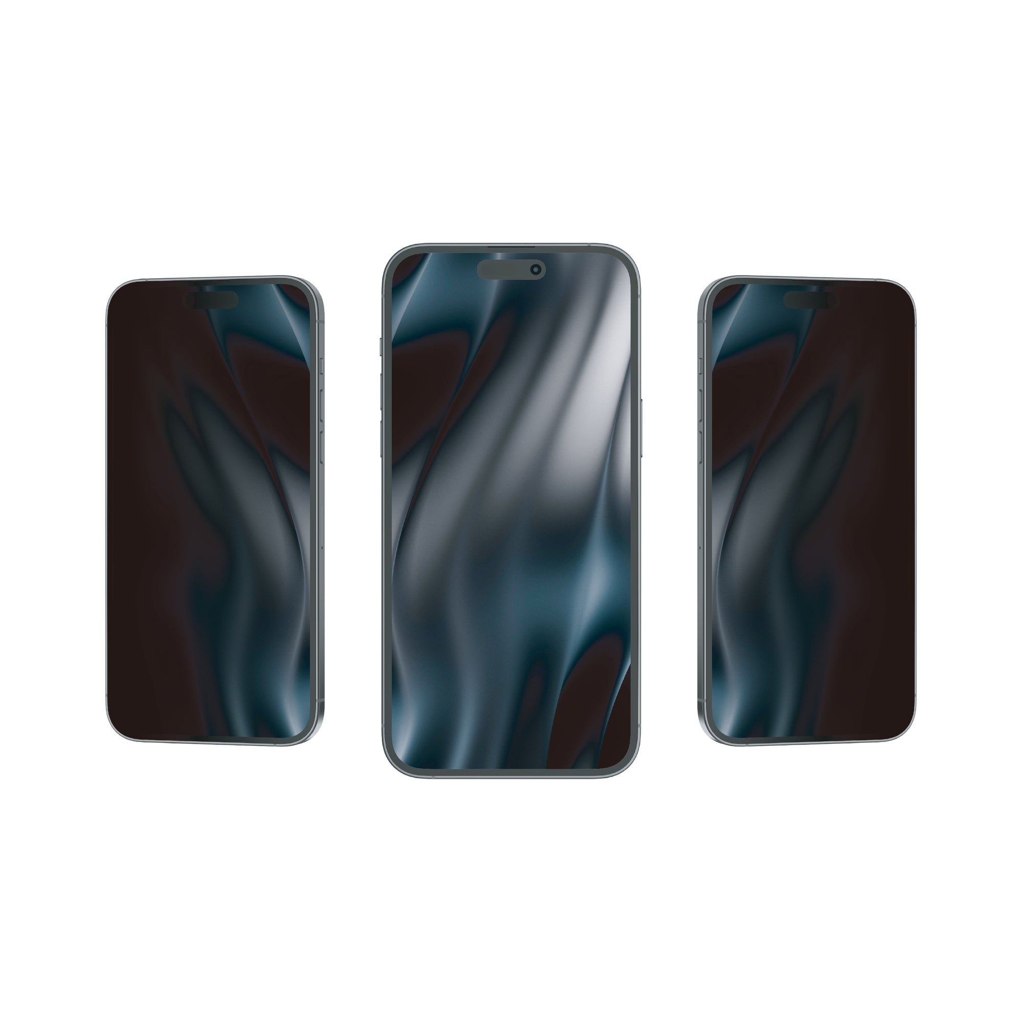 Rixus Privatsphäre voll gebogen Rand gehärtetes Glas For Apple iPhone 16 (10-Pack)