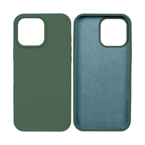 Rixus Soft TPU Handyhülle For Apple iPhone 16 Pro Dunkelgrün