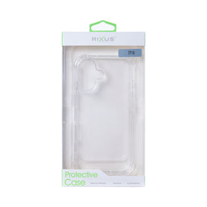 Rixus Anti-Burst Hülle For Apple iPhone 16 Transparent