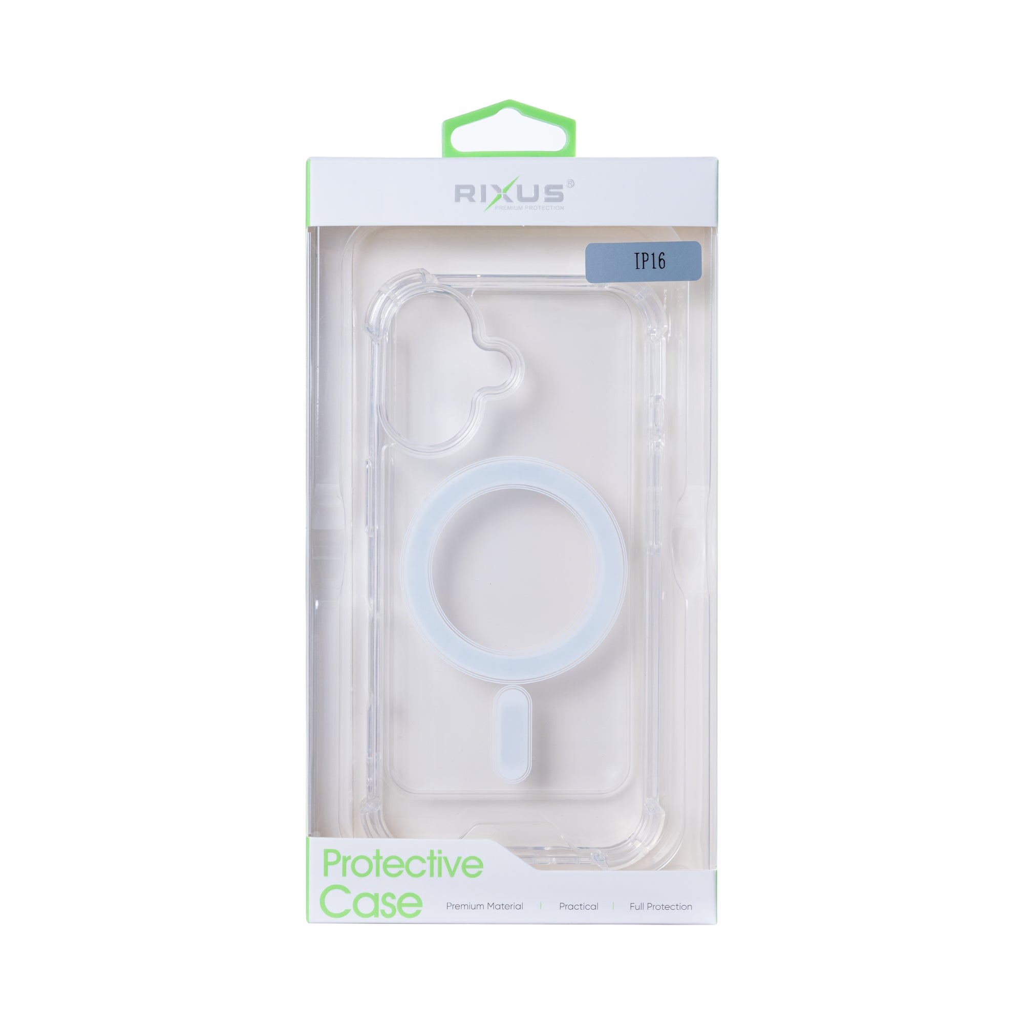 Rixus Anti-Burst Tasche mit MagSafe For Apple iPhone 16 Transparent