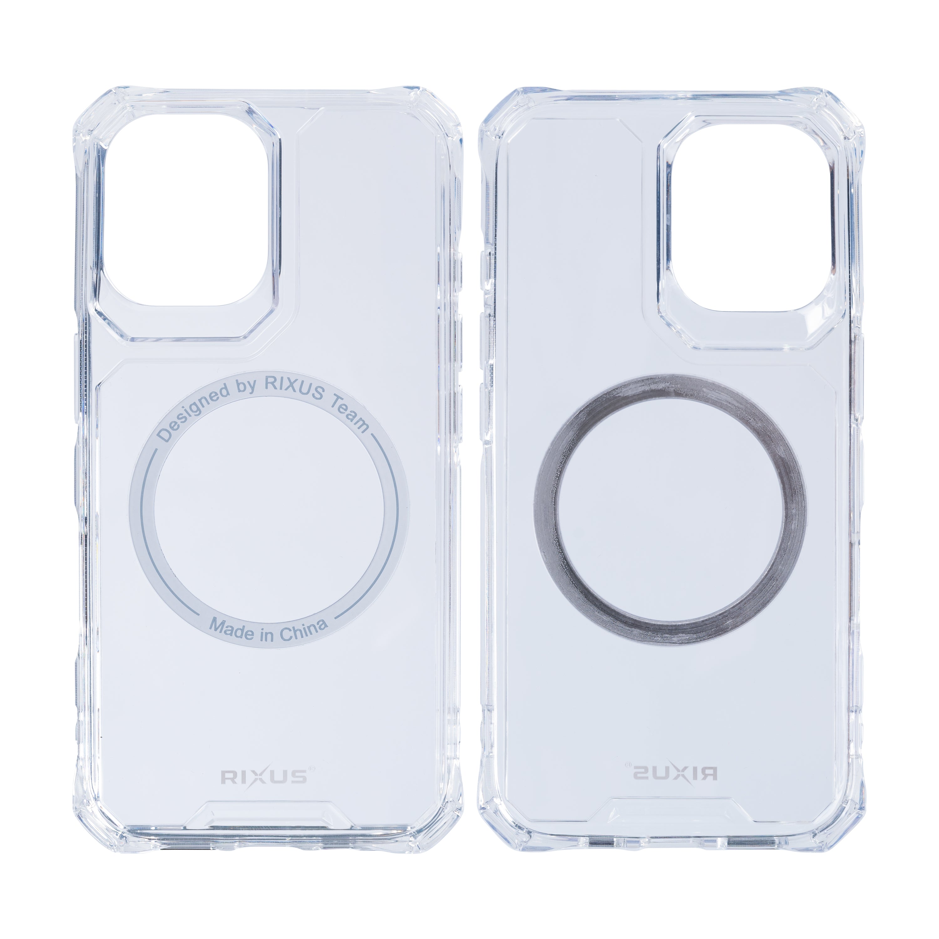 Rixus Armor-X Anti Shock Case mit MagSafe For Apple iPhone 16 Transparent